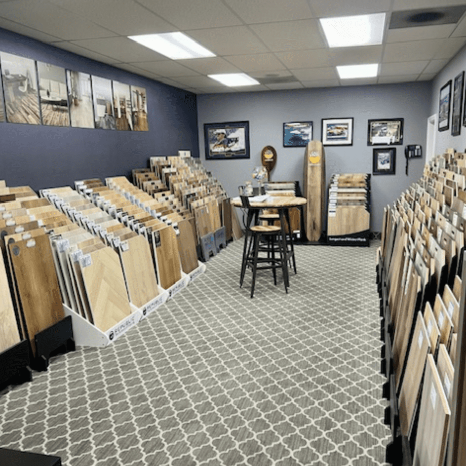 Hardwood showroom | California Cushion & Carpet